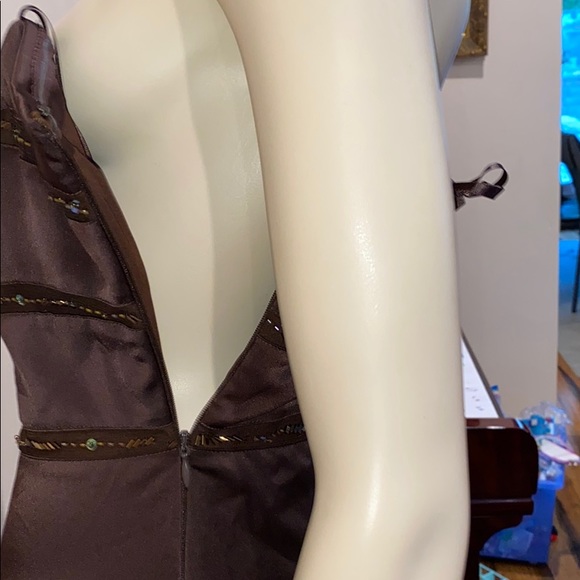 BCBG silk poly satin gown - Picture 5 of 7